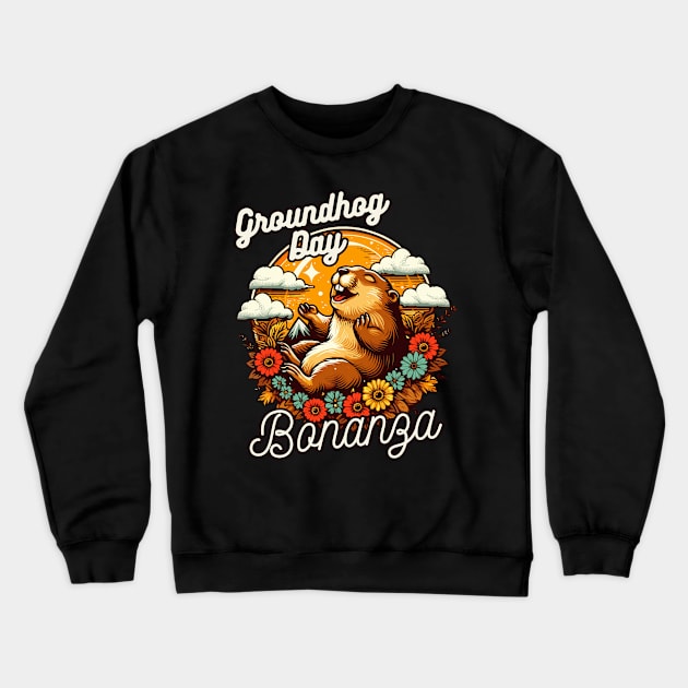 Groundhog Day Bonanza Crewneck Sweatshirt by chems eddine